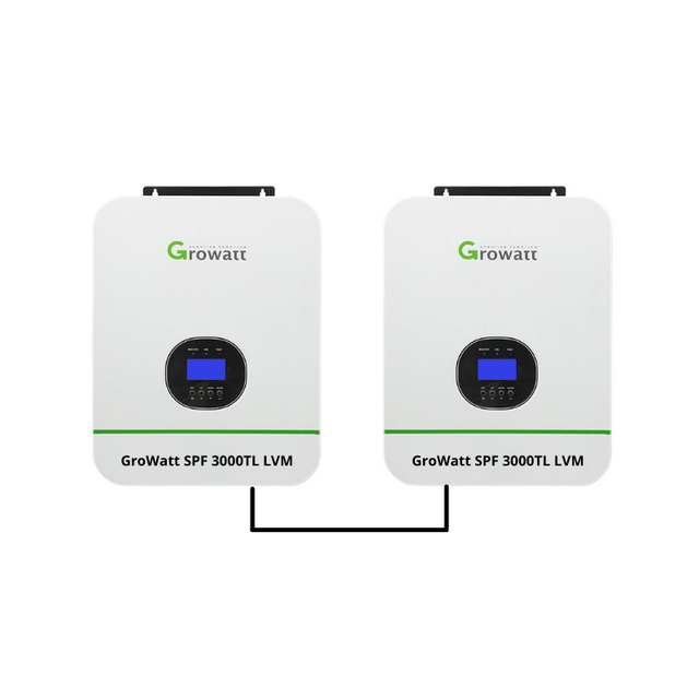 Growatt 6,000W 48V 120/240V Split Phase Output | 9,000W MPPT Solar Charge Controllers | 6,000W Split Phase 120V/240V Output | 2 Units - ShopSolar.com