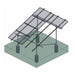 Tamarack Solar 90057 Ground Mount 3 Module First Column Kit for use with 3.1inch Rail - ShopSolarKits.com