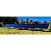 Ground Mount Solar Rack for 12 / 18 / 24 / 36 or 48 Solar Panels | Made In USA! Engineered / Galvanized Steel | Fixed or Seasonal Tilt Adjust | Poly U-Guard Wire Management Set Included - ShopSolar.com