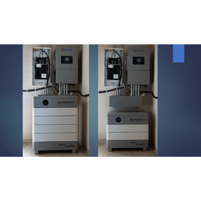 HomeGrid STACK'D Lithium Battery Bank | USA MADE & 10-Year Warranty - ShopSolar.com