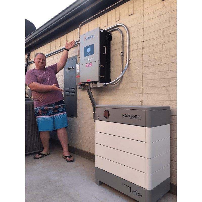 HomeGrid STACK'D Lithium Battery Bank | USA MADE & 10-Year Warranty - ShopSolar.com