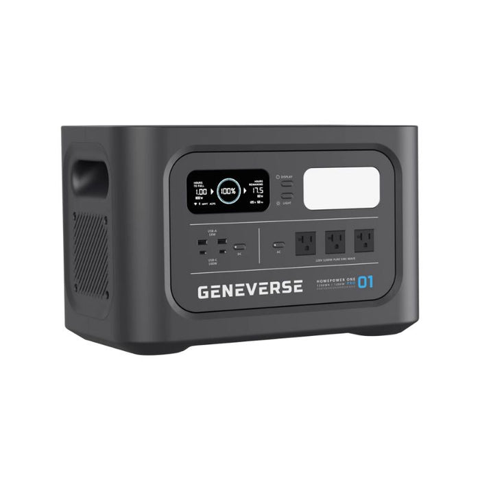 HomePower ONE PRO 1,210wH / 1,200W Portable Lithium Power Station | Geneverse - ShopSolar.com