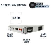 SRB-48V-100AH | 5.12kWh / 100Ah LFP Server Rack Battery | 10-Year Warranty - ShopSolarKits.com