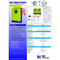 MPP Solar LV2424 Hybrid [Green] – 2,400W 24V 120V Output + 2kW Solar Input 80A MPPT (Grid Feedback Optional) Charge Controller - ShopSolar.com