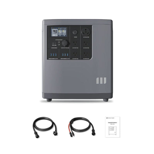 Mango Power E 3,500wH / 3,000W Portable Power Station + Choose Your Custom Bundle | Complete Solar Generator Kit - ShopSolar.com