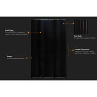 Mission 320 Watt 60 Cell PERC Black Frame Black Backsheet (OUT OF STOCK) - ShopSolar.com