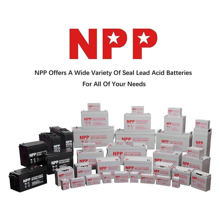 NPP 12V 200Ah AGM Deep Cycle Battery | NPD12-200Ah - ShopSolar.com