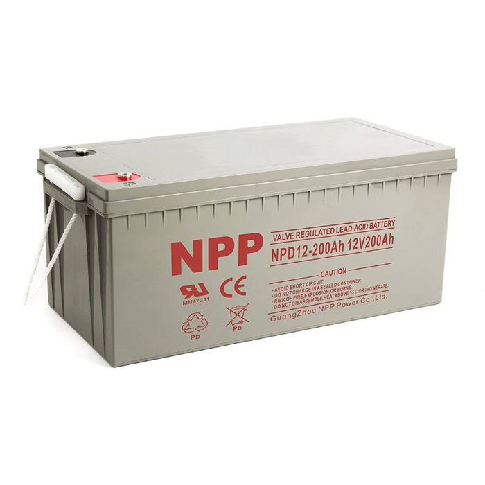 NPP NPD12-150Ah AGM Rechargeable Deep Cycle Sealed Lead Acid 12V 150Ah  Battery with Button Style Terminals