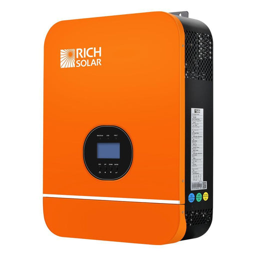 RICH Solar 3,000 Watt 48 Volt All In One Solar Inverter / Charger | 4,500W Solar PV Input / 120VAC / Split Phase w/ 2 or More - ShopSolarKits.com