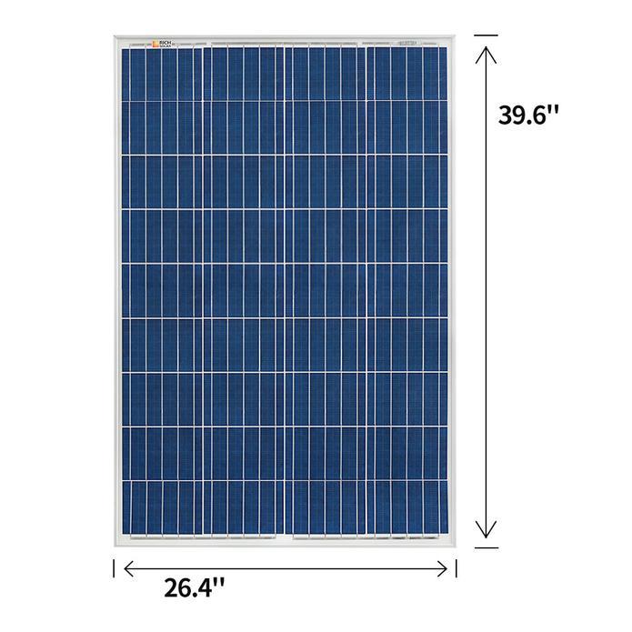 100 Watt Polycrystalline Solar Panel | High Efficiency 12V - ShopSolarKits.com