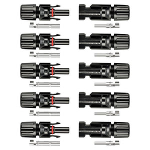 Rich Solar 5-Pack of PV Connectors for solar panel PV wiring - ShopSolar.com