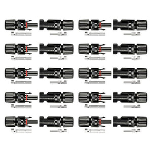 Rich Solar 5-Pack of PV Connectors for solar panel PV wiring - ShopSolar.com