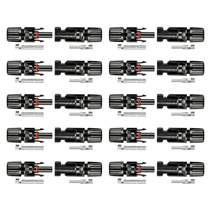Rich Solar 5-Pack of PV Connectors for solar panel PV wiring - ShopSolar.com