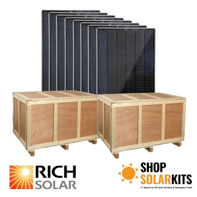 Rich Solar Mega 335W / 410W Monocrystalline Solar Panels | High Efficiency | 25-Year Power Output Warranty - ShopSolar.com