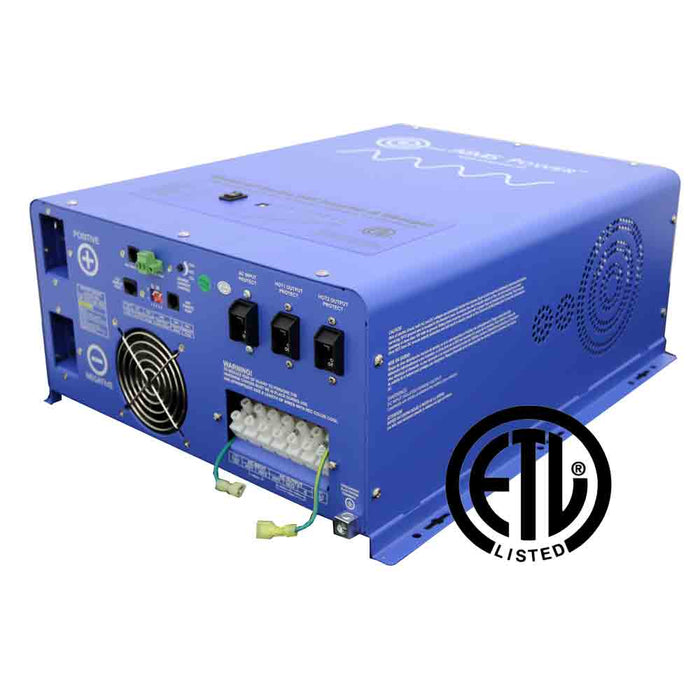 6000 Watt Pure Sine Inverter Charger 24Vdc TO 120/240Vac Output Listed TO UL & CSA - ShopSolar.com
