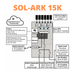 Sol-Ark 15K 120/240/208V 48V [All-In-One] Pre-Wired Hybrid Solar Inverter | 10-Year Warranty - ShopSolarKits.com