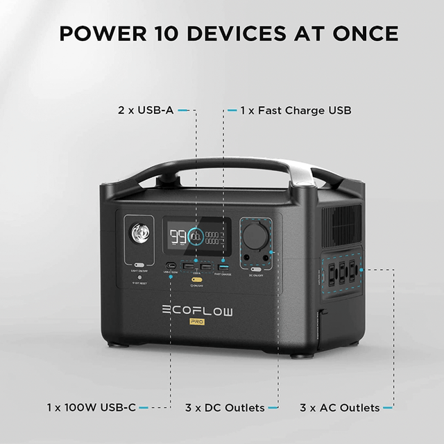 EcoFlow RIVER [PRO] 720wH / 600W Portable Power Station + Choose Your Custom Bundle | Complete Solar Kit - ShopSolar.com