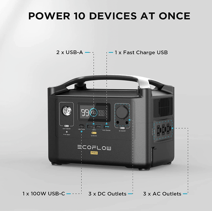 EcoFlow River 600 Pro 720Wh Portable Power Station + FREE Shipping