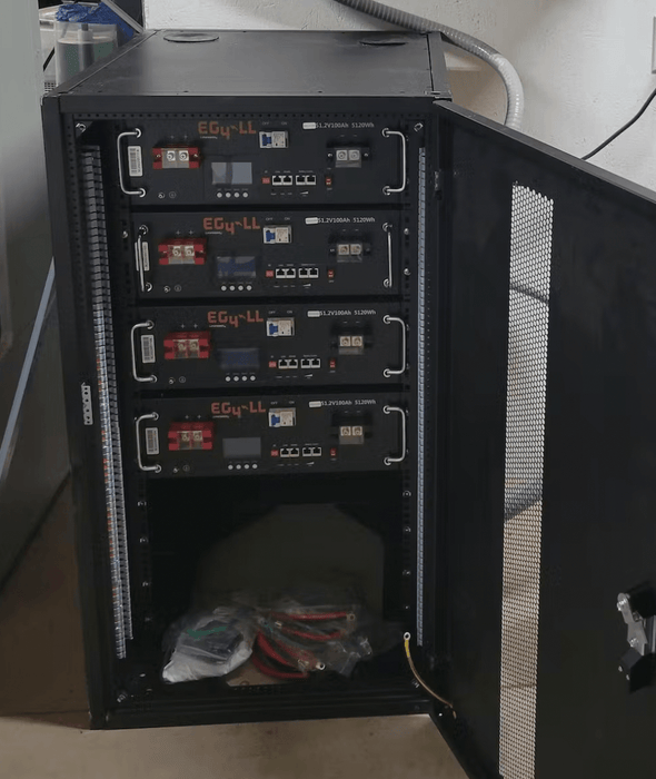 EG4 6 Slot Enclosed Battery Rack - ShopSolar.com