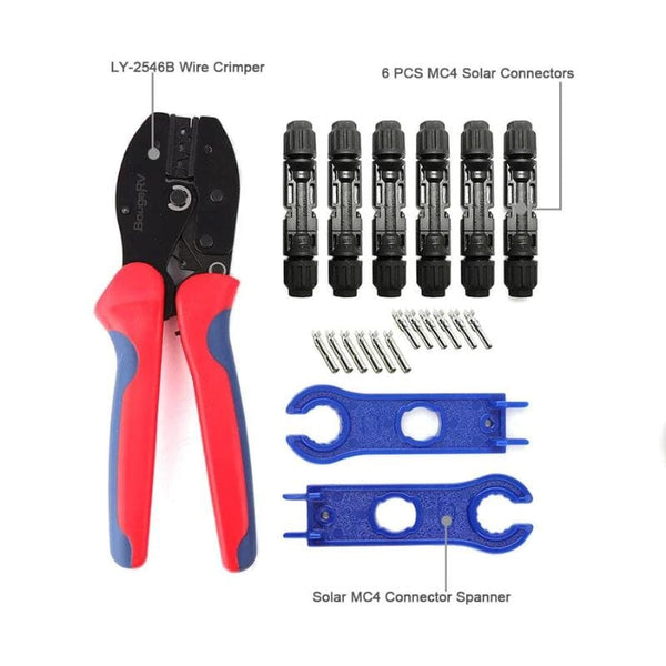 Crimping Tool Kit for Solar Panel Wiring - Solar Connector Kit