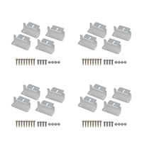 Z-Bracket Sets for Mounting Solar Panels (Choose # of Panels) | 4 x Brackets Per Solar Panel [One Per Corner] | High-Quality Anodized Aluminum - ShopSolar.com