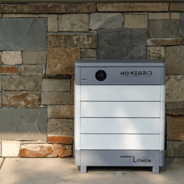 HomeGrid STACK'D [9.6kWh] Lithium Battery Bank | USA MADE & 10-Year Warranty - ShopSolarKits.com