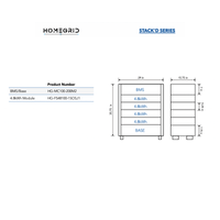 HomeGrid STACK'D [9.6kWh] Lithium Battery Bank | USA MADE & 10-Year Warranty - ShopSolarKits.com