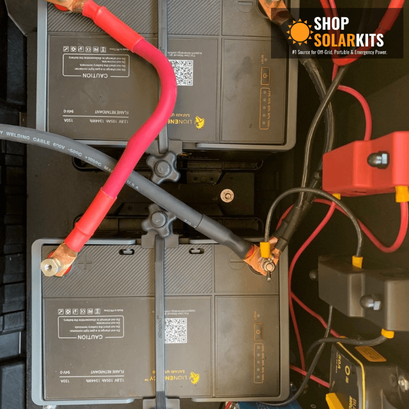 Complete Solar Panel Kit - 3,000W Inverter / Charger 120V Output / 24VDC + [5.12kWh-7.68kWh Lithium Battery Bank] + 6 x 200W Solar Panels [LPK-PRO] - ShopSolar.com