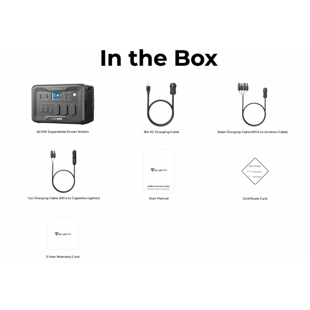 Bluetti AC500 Portable Power Station Solar Kits + Choose Your Custom Bundle | Complete Solar Kit - ShopSolar.com