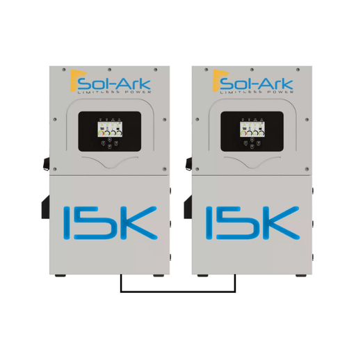 2 x Sol-Ark 15K 120/240/208V 48V [All-In-One] Pre-Wired Hybrid Solar Inverters | 10-Year Warranty - ShopSolar.com