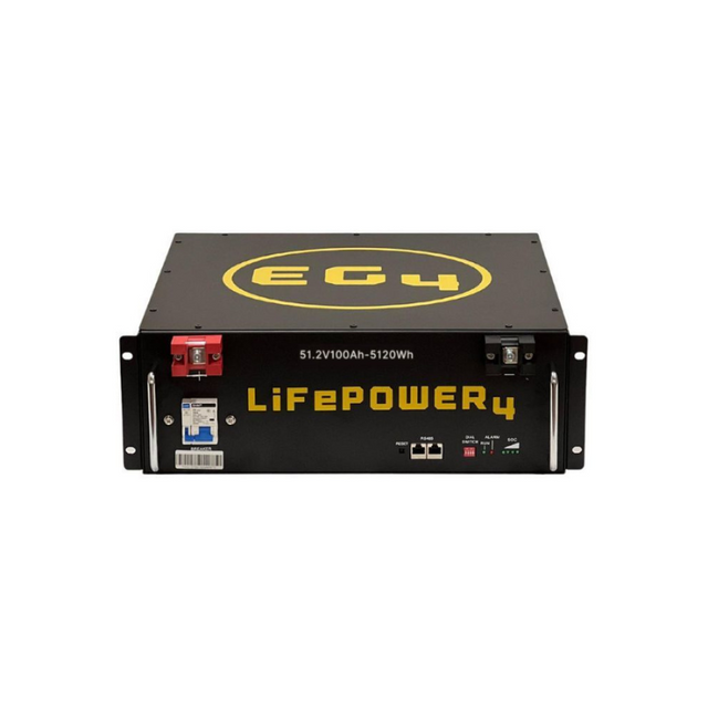 EG4-[LifePower4] 48V 100AH Lithium Battery | 5.12kWh Server Rack Battery | UL Listed | 5-Year Warranty - ShopSolarKits.com