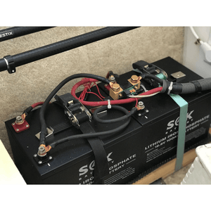 SOK Battery 24V 100Ah LiFePO4 Battery | 2,560wH / 2.56kWh Lithium Solar Battery - ShopSolar.com