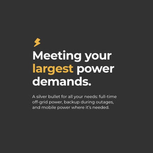 Hysolis [Apollo 5K] 120V Solar Kits - 5,376Wh / 3,000W Solar Power Station + Choose Your Custom Bundle | Complete Solar Kit [Shipping March 2024] - ShopSolar.com