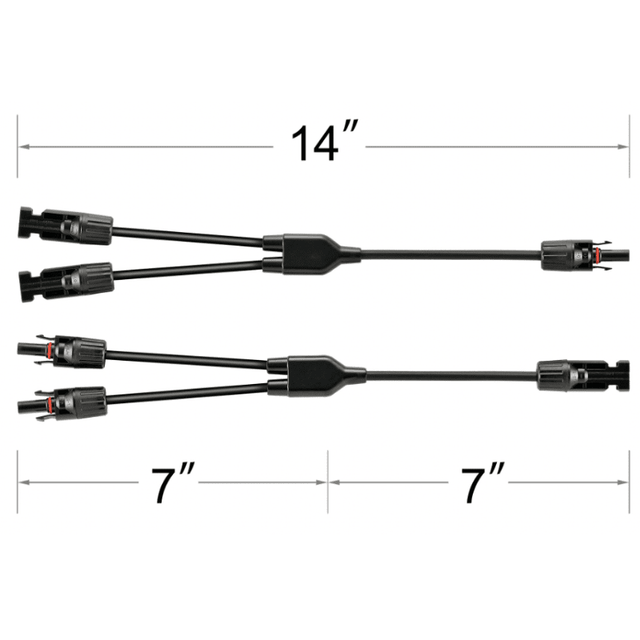 Y Branch Parallel Adapters 2 to 1 - ShopSolar.com