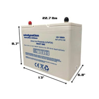 Lithium LIFePO4 100ah 12 Volt BattaMax - ShopSolar.com