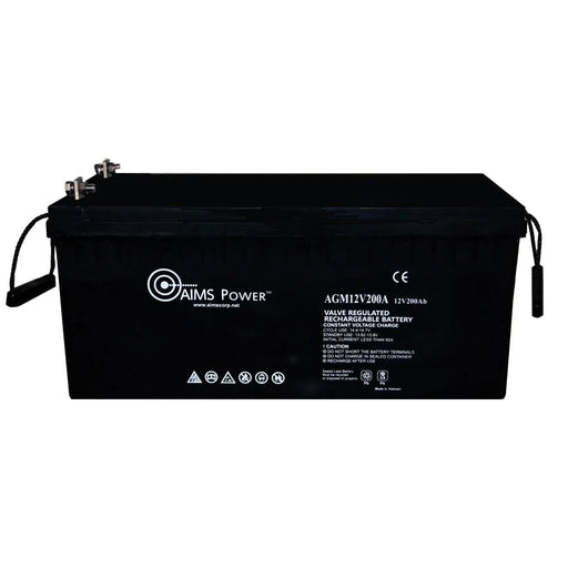 *[Open Box]* of AIMS Power AGM 12V 200Ah Deep Cycle Battery Heavy Duty Solar Power Battery | AGM12V200A - ShopSolar.com