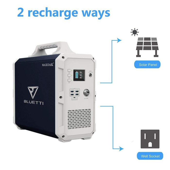Bluetti Solar Generator - Black Edition - 1500wH Portable Power Station + Free Shipping - Shop Solar Kits