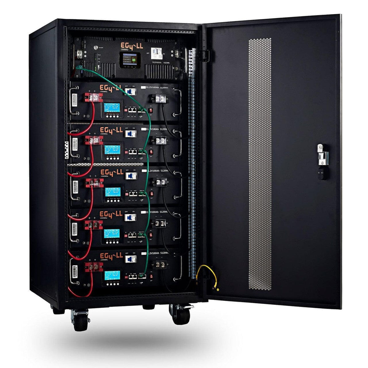 Server Rack Compatible Battery Module EG4 LL-S Lithium Battery Rack Kit | 30.72kWh | 6 x Server Rack Batteri ...