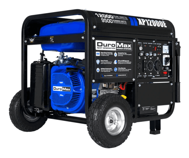 DuroMax XP12000E 12000 Watt 18 HP Portable Gas Generator | XP12000E + Free Shipping - Shop Solar Kits