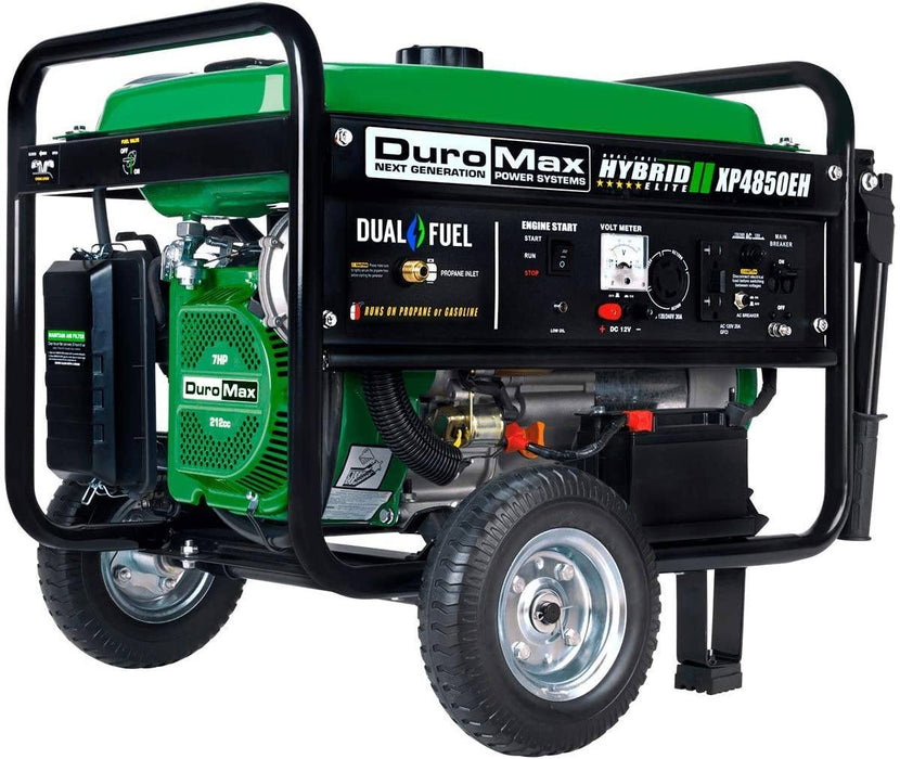 DuroMax XP4850EH 4850 watt Dual Fuel Hybrid generator w/ Electric Start | XP4850EH