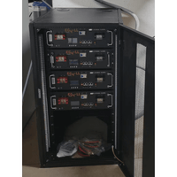 EG4 LL-S Lithium Batteries Kit | 30.72kWh | 6 Server Rack Batteries With Pre-Assembled Enclosed Rack | With Door & Wheels | Busbar Covers - ShopSolar.com