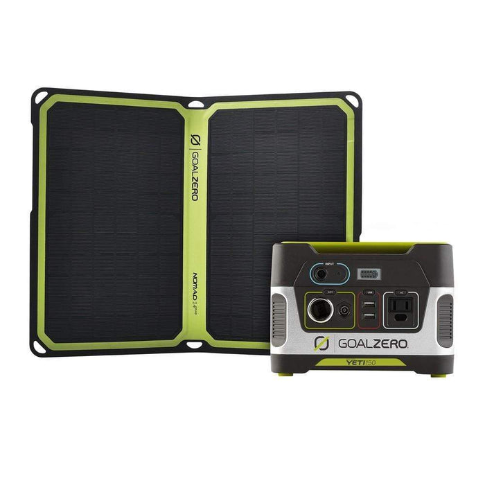 Goal Zero - Yeti 150 Complete Solar Kit w/ Nomad 14 Solar Panel - Shop Solar Kits