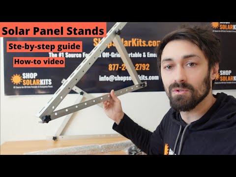 Solar Panel Stands - Step by step guide video