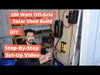 DIY 200 Watt Off Grid Solar Shed Build Step by step set up video