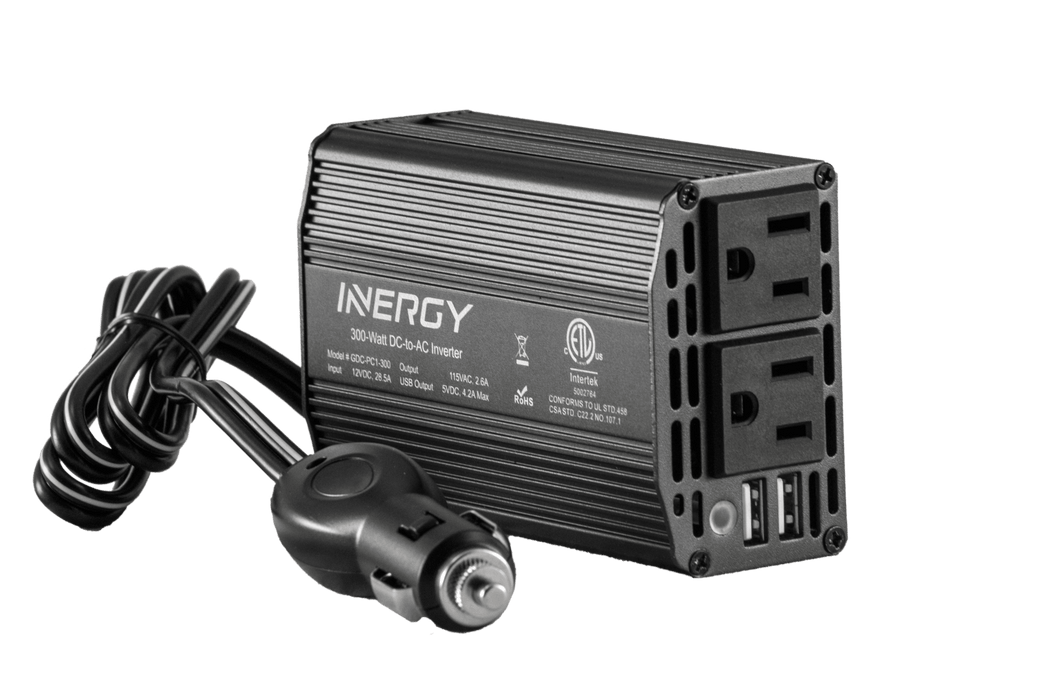 Inergy 300-Watt 12V DC-to-AC Inverter - Shop Solar Kits