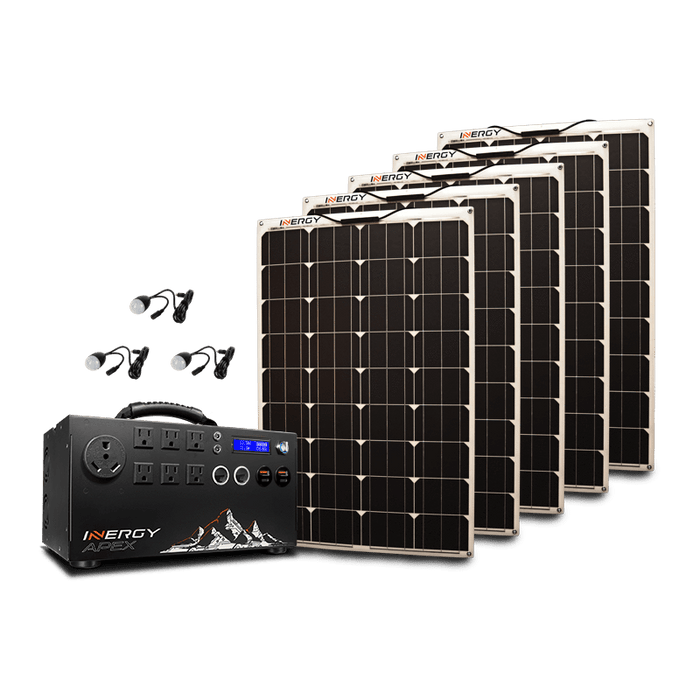 Inergy APEX Gold Flexible Solar Panel Kit | 5 x 100 Watt Linx Solar Panels + Free Shipping & Installation Guide - Shop Solar Kits