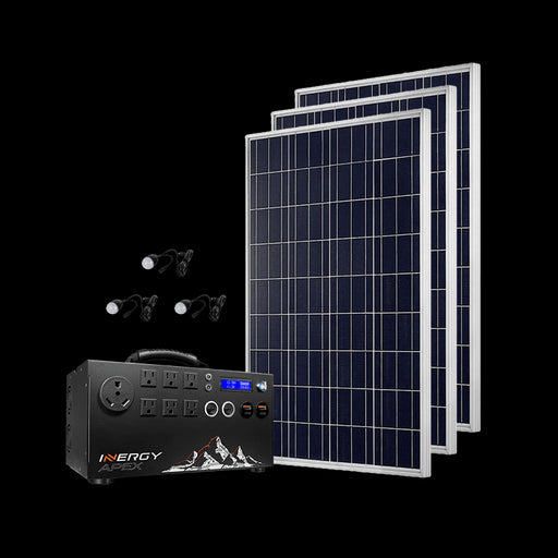 Inergy APEX Silver Kit - 3 x Storm Solar Panels + Free Shipping & Installation Guide - Shop Solar Kits