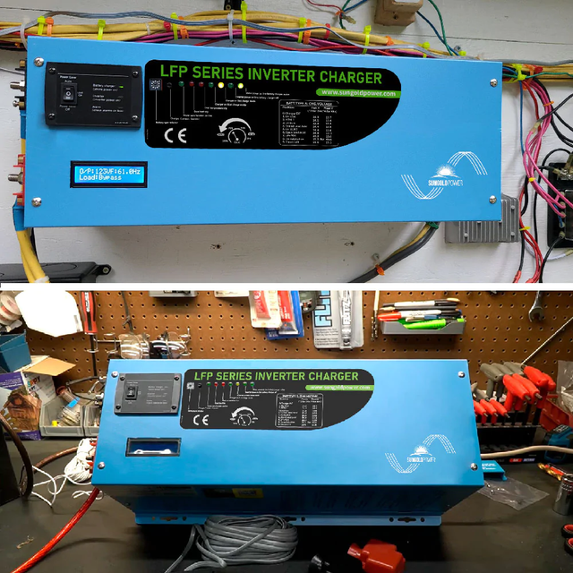 SunGold Power 4000W DC 12V Split Phase Pure Sine Wave Inverter with Charger - ShopSolar.com