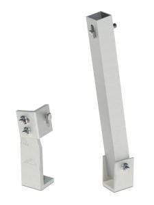 IronRidge 10" Fixed Tilt Leg | Mill | TM-FTL-010 - Shop Solar Kits