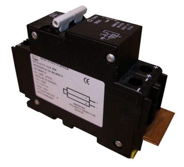 Midnite Solar 300VDC Din Rail Mount Breaker 7-50 amp | MNEPV-300 - Shop Solar Kits